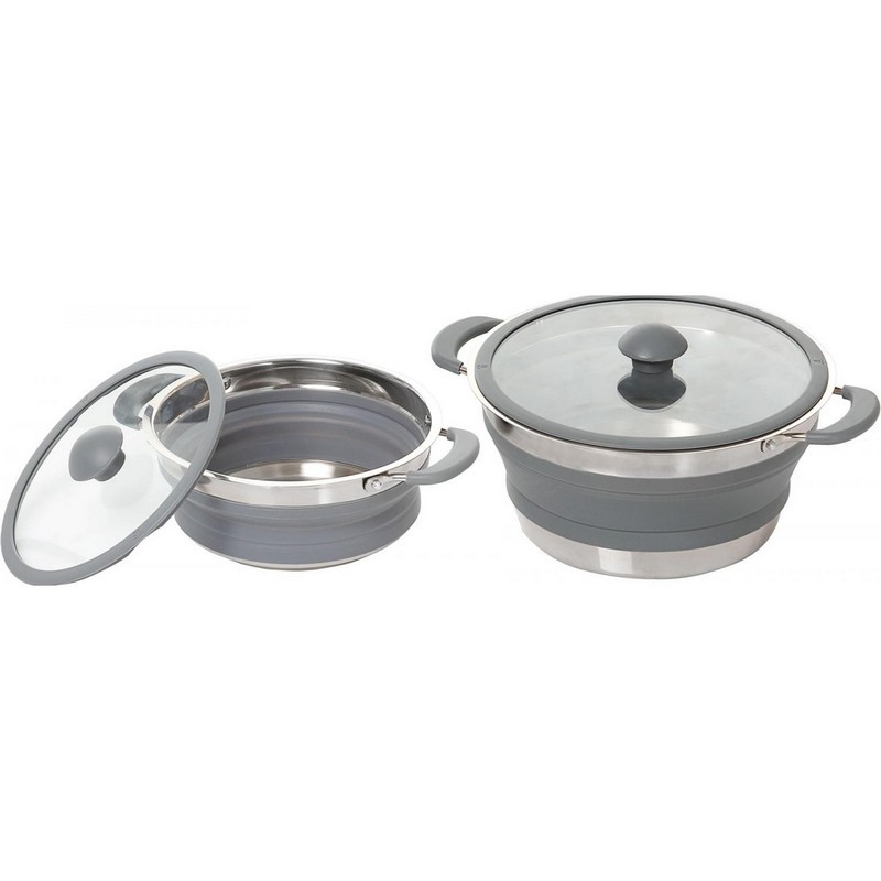 POPOTE VULCANO IN ACCIAIO E  SILICONE CON...