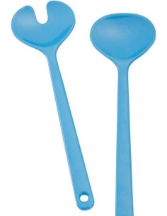 SET POSATE INSALATA COLORE AZZURRO 2PZ