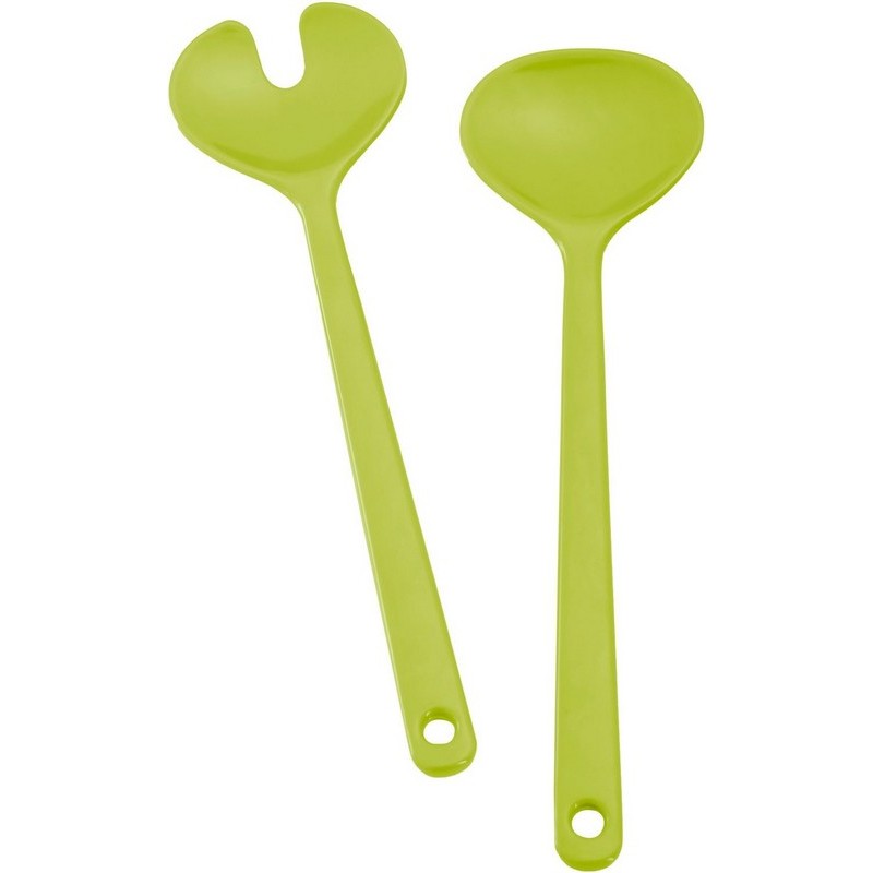 SET POSATE INSALATA COLORE VERDE MELA 2PZ