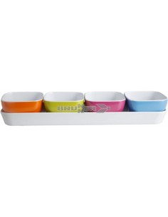 SET 4 CIOTOLE CON VASSOIO MODELLO SPECTRUM BRUNNER
