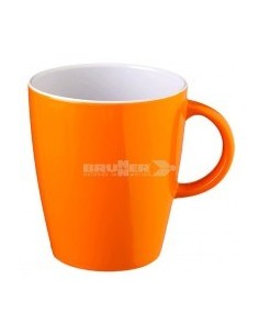 TAZZONE ARANCIONE CON ANTISLIP IN MELAMINA DA 30 CL