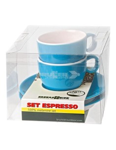 SET DI DUE TAZZINE PER CAFFE COLORE TURCHESE 2