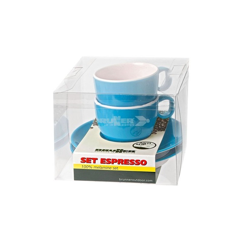 SET DI DUE TAZZINE PER CAFFE COLORE TURCHESE