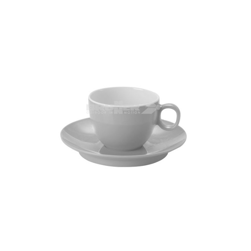 TAZZINA E PIATTINO DA CAFFE' ESPRESSO GRIGIA...
