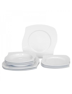 SET IN MELAMINA MODELLO PETAL 12 PEZZI
