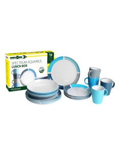 SET IN MELAMINA MODELLO SPECTRUM, COLORE BLU E TURCHESE...