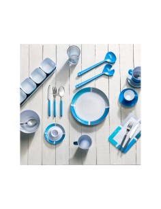 SET IN MELAMINA MODELLO SPECTRUM, COLORE BLU E TURCHESE... 2