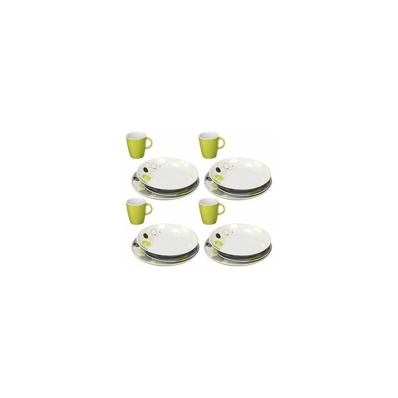 SET IN  MELAMINA  SPACE IN VERDE E GRIGIO DA 16...