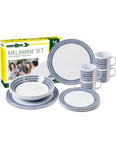 SET IN MELAMINA BLUEBAY 16 PEZZI