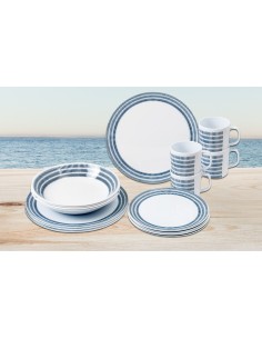 SET IN MELAMINA BLUEBAY 16 PEZZI 2