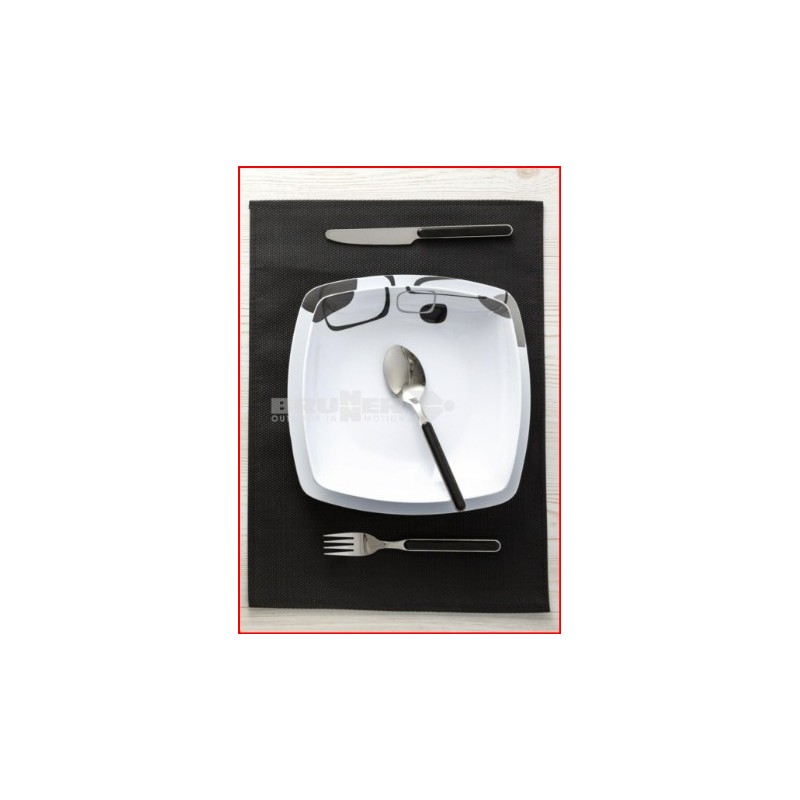 SET IN MELAMINA 16 PEZZI MODELLO ENIGMA BIANCO...