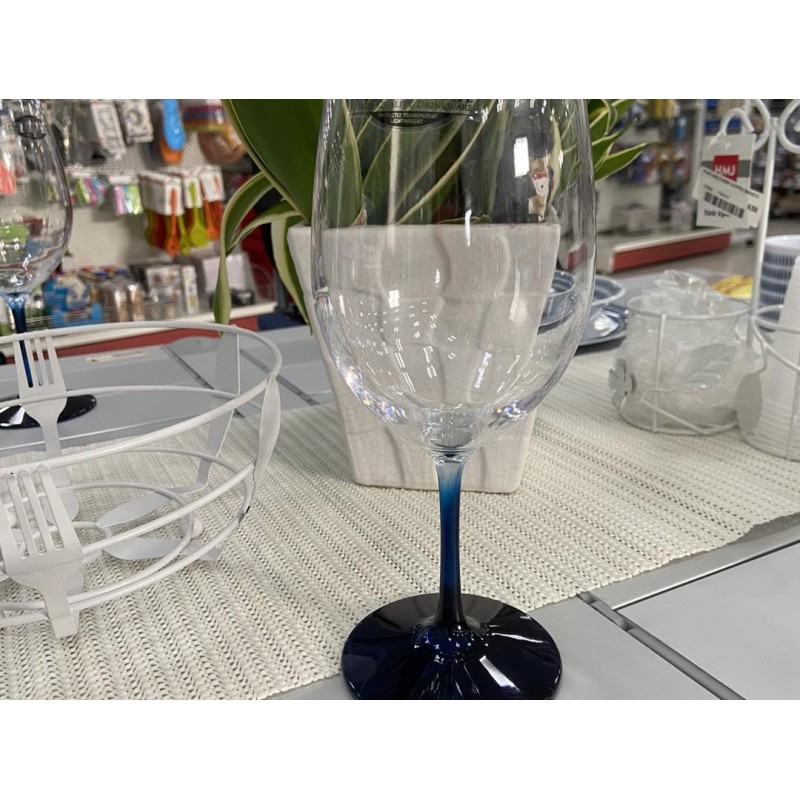 SET DI 2 CALICI PER VINO BIANCO THAITI COLORE BLU