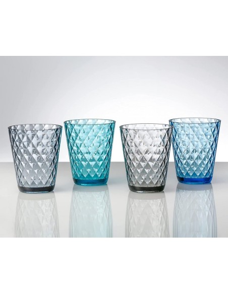 SET DI 4 BICCHIERI DIAMOND