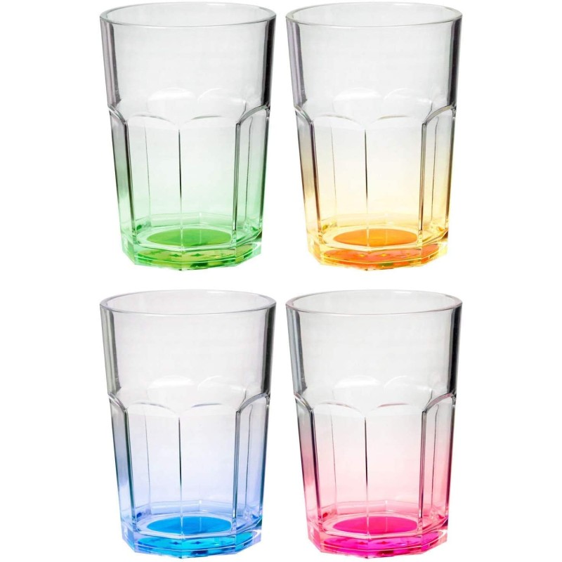 BICCHIERI OCTOGLASS COLOR IN MELAMINA