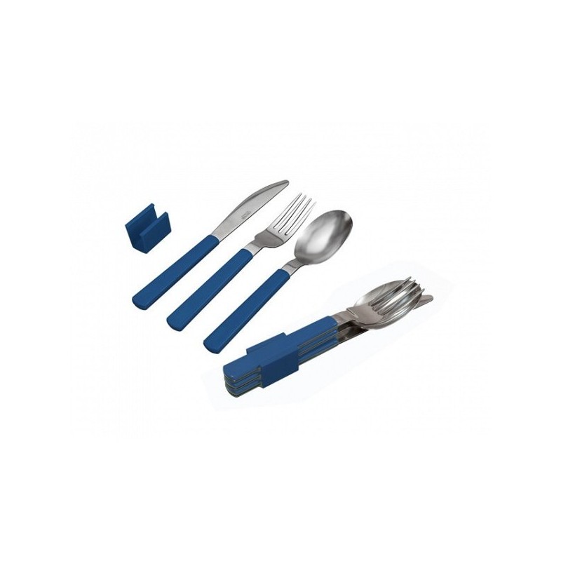 SET DI POSATE TRIO APPETITE  COLORE BLU