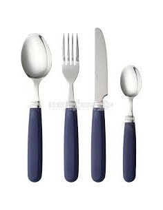 SET POSATE PARTY 16 PEZZI COLORE BLU