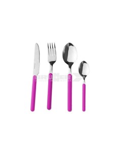 SET DI POSATE DELICE COLORE FUCSIA