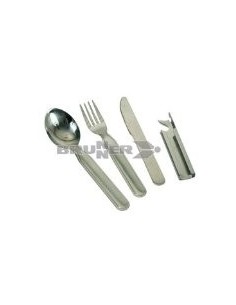 SET DI POSATE IN ACCIAIO INOX DA VIAGGIO MOD STINGER