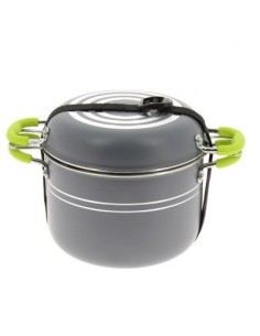 POPOTE 8 PEZZI COLORE GRIGIO E VERDE PER 4 PERSONE