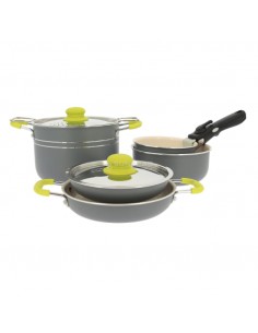 POPOTE 8 PEZZI COLORE GRIGIO E VERDE PER 4 PERSONE 2
