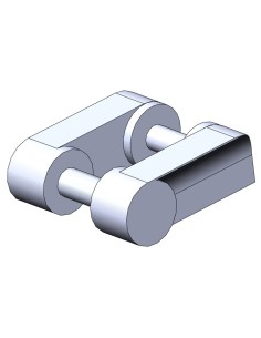 GANCIO DI BLOCCO PER PORTA DOCCIA CROMATO