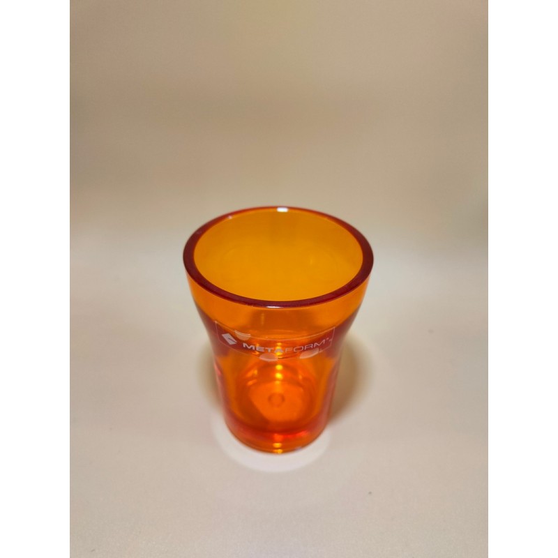 BICCHIERE ARANCIO H 11 CM METAFORM