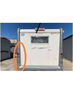 PLACCA PORTAFANALI POSTERIORE  SX COLORE GRIGIO PER...
