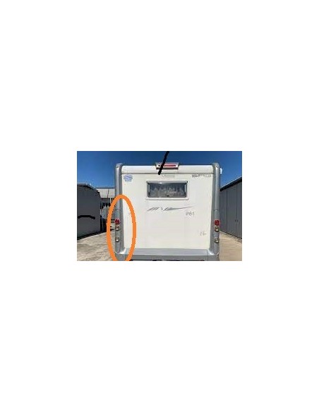 PLACCA PORTAFANALI POSTERIORE  SX COLORE GRIGIO PER MOBILVETTA KEA