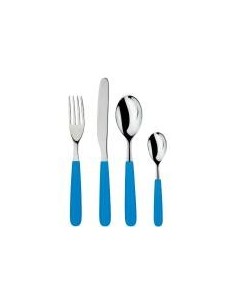 SET 4 POSATE MANICO COLORATO