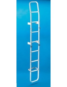 SCALA PIEGHEVOLE SERIE OVALE BIANCA DA 230 CM DA 5+4...