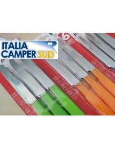 SET DI 6 COLTELLI INOX CON MANICO COLORATO