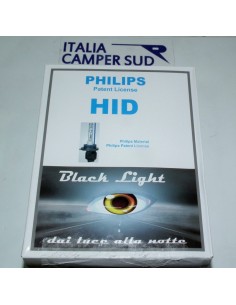 COPPIA LAMPADE FARI XENON PHILIPS HID H4-H/L BIANCO 6000K