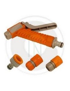 KIT DA GIARDINO PISTOLA  PIU  4 RACCORDI