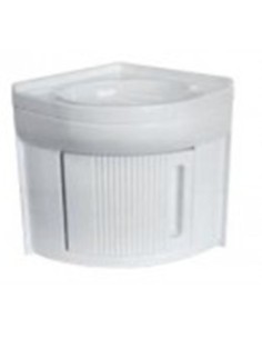 LAVELLO BAGNO COLORE BIANCO AD ANGOLO CON SOTTOLAVELLO