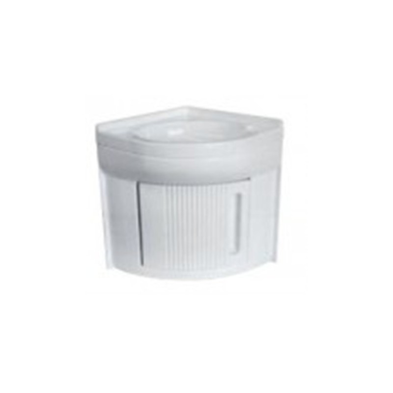 LAVELLO BAGNO COLORE BIANCO AD ANGOLO CON...