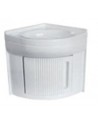 LAVELLO BAGNO COLORE BIANCO AD ANGOLO CON SOTTOLAVELLO
