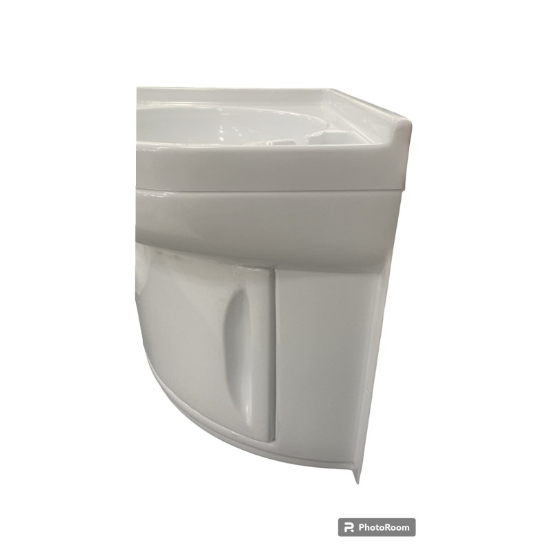 LAVELLO BAGNO COLORE BIANCO AD ANGOLO CON...