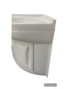 LAVELLO BAGNO COLORE BIANCO AD ANGOLO CON SOTTOLAVELLO