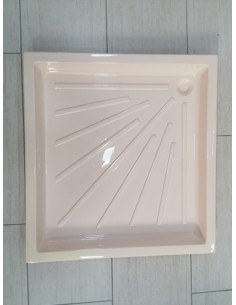 PIATTO DOCCIA 72,5X68 CM IN PLASTICA ANTIURTO AVORIO