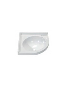 LAVELLO BAGNO AD ANGOLO DA 42X42 CM BIANCO