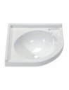 LAVELLO BAGNO AD ANGOLO DA 42X42 CM BIANCO