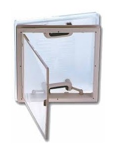 OBLO CON MANIGLIE E ZANZARIERA 320 X 360 MM BIANCO