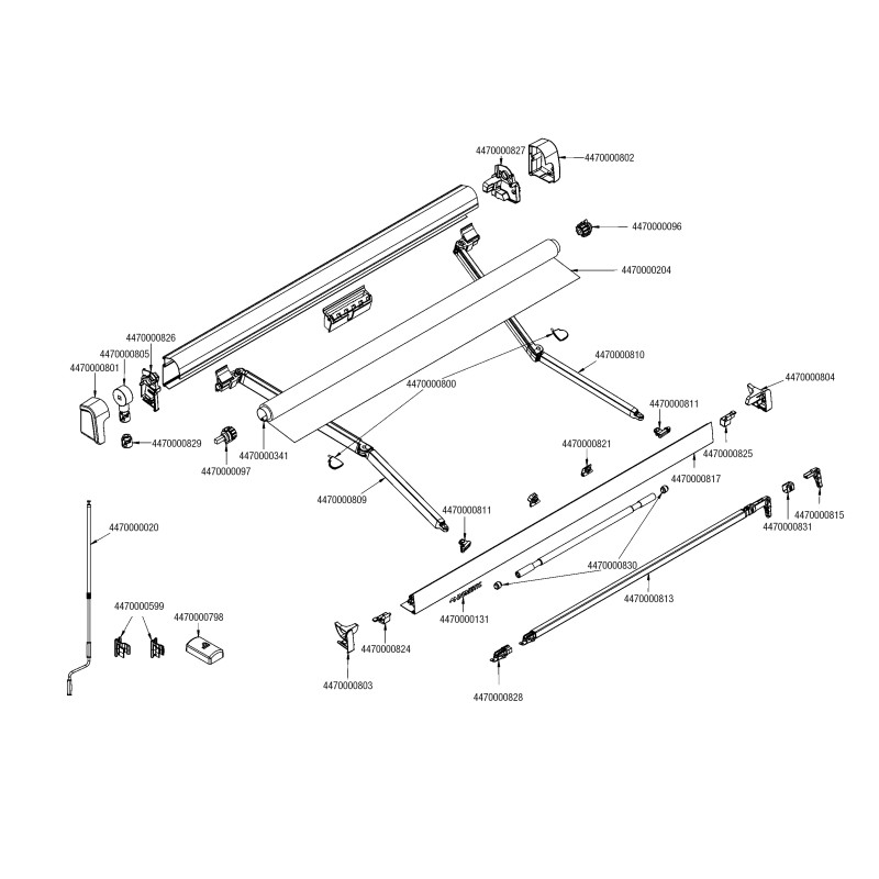 VERANDA DOMETIC MODELLO PW 1000 DA MT 3...