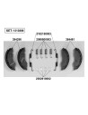 KIT GANASCE PER ASSALE FRENANTE AL-KO 1635/1636/1637 PER CARRELLI