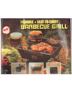 BARBEQUE DA TAVOLO COMPATTO NERO MISURE 24 X 24 X 8,25 CM