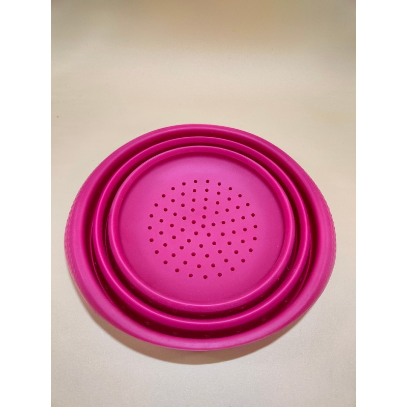 SCOLAPASTA IN SILICONE 20 CM COLORE FUCSIA