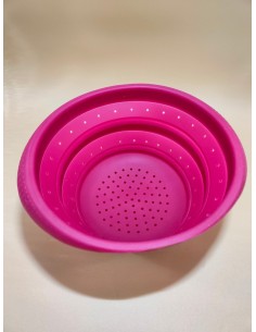 SCOLAPASTA IN SILICONE 20 CM COLORE FUCSIA 2