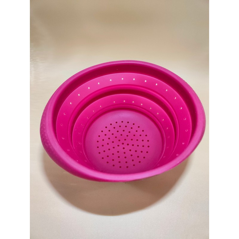 SCOLAPASTA IN SILICONE 20 CM COLORE FUCSIA