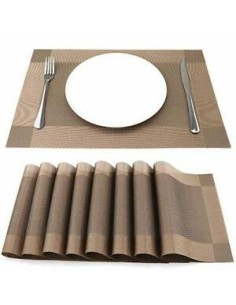 TOVAGLIETTA PER TAVOLO IN PVC 45X30 CM BEIGE VARI COLORI