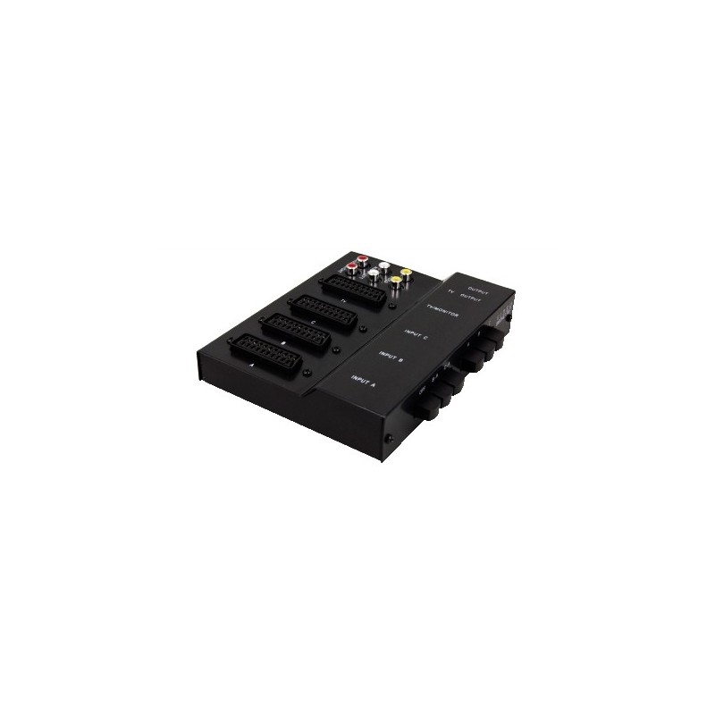 COMMUTATORE MULTISCART CON 4 PRESE SCART E 2 RCA